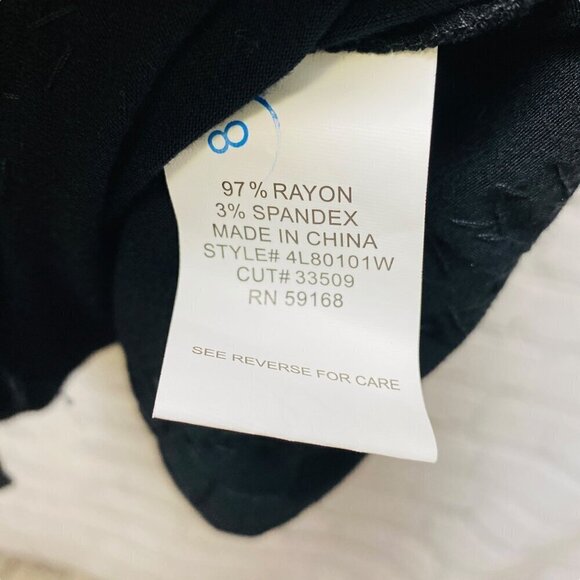 KAREN KANE Flowy Top Plus Size 2X Black Gold Sequined Ruffled Tier Peasant Tunic - Picture 9 of 9